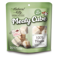Natural Kitty Meaty Cube 100% Tilápia Hallal 60g macskaeledel