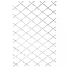 NATURE fehér PVC lugas rács 100 x 200 cm dekorációs kellék