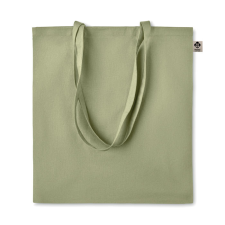 NatureBrand színes organikus pamut bevásárlótáska zöld kézitáska és bőrönd