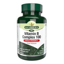 Natures Aid Mega B Complex 100 mg tabletta 60 db vitamin és táplálékkiegészítő