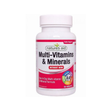 Natures Aid Natures Aid Multivitamin vas nélkül tabletta 60 db vitamin és táplálékkiegészítő