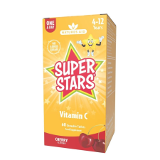 Natures Aid Natures Aid Super Stars C-vitamin rágótabletta 60 db vitamin és táplálékkiegészítő