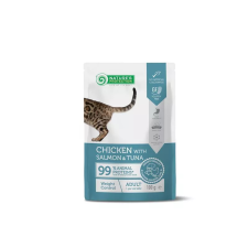 Natures Protection Adult Cat Chicken,salmon&tuna Weight Control 100g macskaeledel
