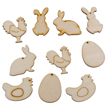  Natúrfa húsvéti figurák 5cm 10db-os szett dekorációs kellék