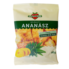 Naturfood aszalt ananász 80 g reform élelmiszer