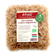 Naturgold Bio tönköly tészta fodros nagykocka teljes őrlésű 250 g Naturgold tészta