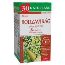 Naturland bodzavirág gyógynövénytea 30g alapvető élelmiszer