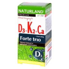 Naturland d3+k2+kálcium forte trió tabl. 30 db vitamin és táplálékkiegészítő
