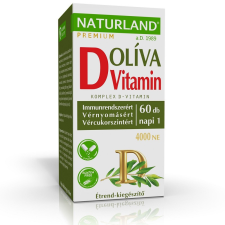 Naturland D-vitamin 4000 NE + Olívalevél kivonat 60 db vitamin és táplálékkiegészítő