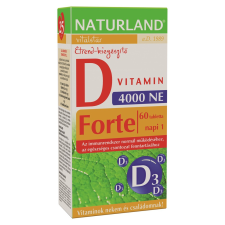 Naturland d-vitamin forte tabletta 60 db gyógyhatású készítmény
