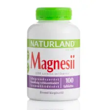 Naturland Magnesii étrend-kiegészítő tabletta 100 db vitamin és táplálékkiegészítő