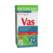 Naturland Magyarország Kft. Naturland Vas tabletta 60x vitamin és táplálékkiegészítő