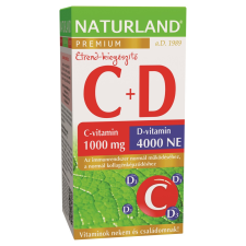 Naturland Naturland 1000mg c-vitamin+4000ne d-vitamin tabletta 40 db vitamin és táplálékkiegészítő