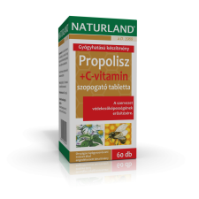 Naturland propolisz+c-vitamin tabletta 60 db vitamin és táplálékkiegészítő