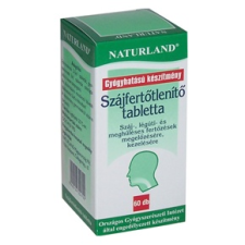 Naturland szájfertőtlenítő tabletta 20db vitamin és táplálékkiegészítő