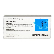  NATURPHARMA PROBIOTIK KAPSZULA 10 db vitamin és táplálékkiegészítő