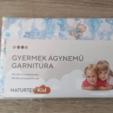 NATURTEX Ágyneműhuzat gyerekeknek Kék macis 2 részes 90x130cm és 40x50cm lakástextília