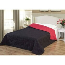 NATURTEX ágytakaró Emily microfiber piros-fekete 235x250cm lakástextília