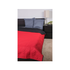 NATURTEX Ágytakaró, microfiber kétoldalas ágytakaró, piros-fekete színben lakástextília