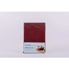 NATURTEX Pamut Jersey burgundy gumis lepedő 140-160x200 cm lakástextília