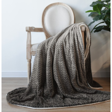 NATURTEX sherpa design kétoldalas pléd - Ombre Grey 150x200 cm lakástextília