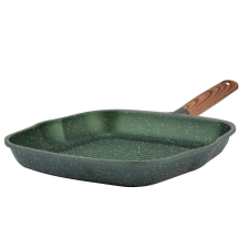  Nava 10-255-020  Ωmega tapadásmentes öntött alumínium grillserpenyő, kőbevonattal, 28 cm edény