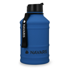 Navaris egyfalú rozsdamentes acél vizes palack, 2,2 liter, kék, 51084.04 kulacs, kulacstartó