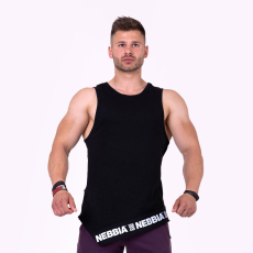 NEBBIA Men's singlet Be rebel! Black