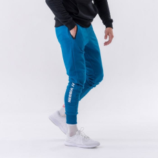 NEBBIA Men‘s Sweatpants Slim Re-gain Blue