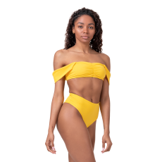 NEBBIA Miami Retro Bikini Top yellow - NEBBIA