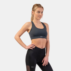 NEBBIA Sports Bra Active Medium Impact Dark Grey - NEBBIA