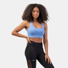 NEBBIA Sports Bra Active Medium Impact Light Blue- NEBBIA
