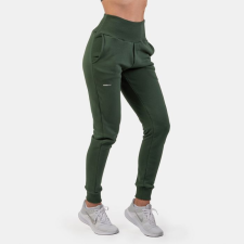 NEBBIA Sweatpants High Waist Loose Fit Dark Green - NEBBIA női edzőruha