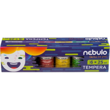 Nebulo 25ml-es 6 színű tégelyes tempera készlet tempera