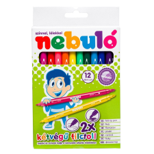 Nebulo Filctoll 12 db -os kétvégű vízbázisú nebuló filctoll, marker
