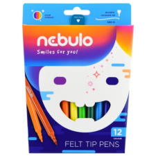 Nebulo : Filctoll színes 12db-os szett filctoll, marker