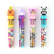 Nebulo Funny animals 10 színű golyóstoll (DTG-10COL-003) toll