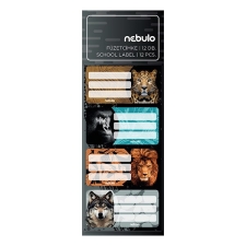 Nebulo Füzetcímke NEBULO 12 darabos Vadállatok füzetcímke
