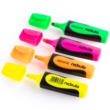 Nebulo : Neon színű szövegkiemelő készlet 4db-os szett filctoll, marker