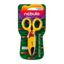 Nebulo Olló, 12 cm biztonsági, műanyag tukán forma, NEBULO olló