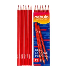 Nebulo Színes ceruza, háromszög, Nebulo piros színes ceruza