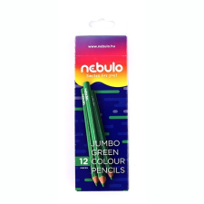 Nebulo Színes ceruza, háromszögletű, jumbo, , zöld színes ceruza