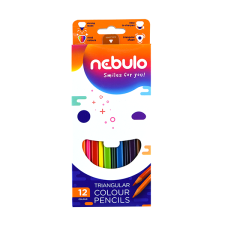 Nebuló Színes ceruza nebulo háromszögletű 12 db/készlet nszc-tr-12 színes ceruza