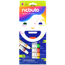 Nebulo : Színes tempera készlet 12ml 12db tempera