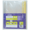 Nebulo Tankönyvborító NEBULO A/4 öntapadós csíkkal víztiszta 65mic 51,5x31 cm 10db/csom