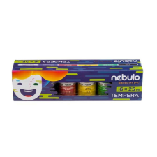 Nebuló Tempera készlet, tégelyes, 25 ml, NEBULO, 6 különböző szín tempera