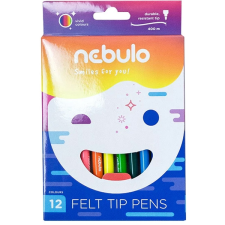 Nebulo : Vízbázisú színes filctoll készlet 12db-os filctoll, marker