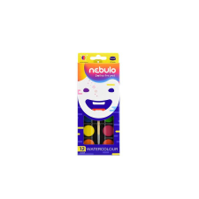 NEBULO Vízfesték, 12 darabos, 23 mm, NEBULO ecset, festék