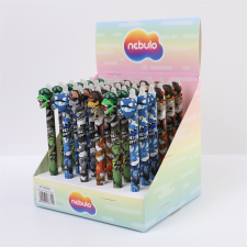 Nebulo Zselés toll radírozható, Dino Army, 36 db/display Nebulo toll