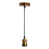 Nedes Foglalat E27 230V / 60W Antik arany 1m Fém - BH652B